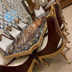 grand 8 seater baroque dining set